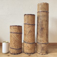 駄bambooのふるさと納税返礼品・生成りシリーズの竹灯籠